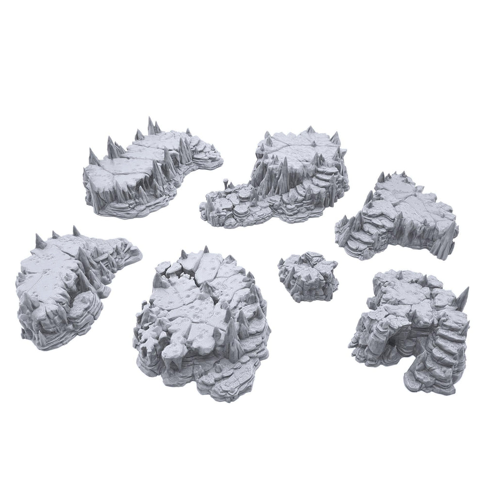 EnderToys Raised Caverns rock-floor-segment-1 detail enhances immersive dungeon battles