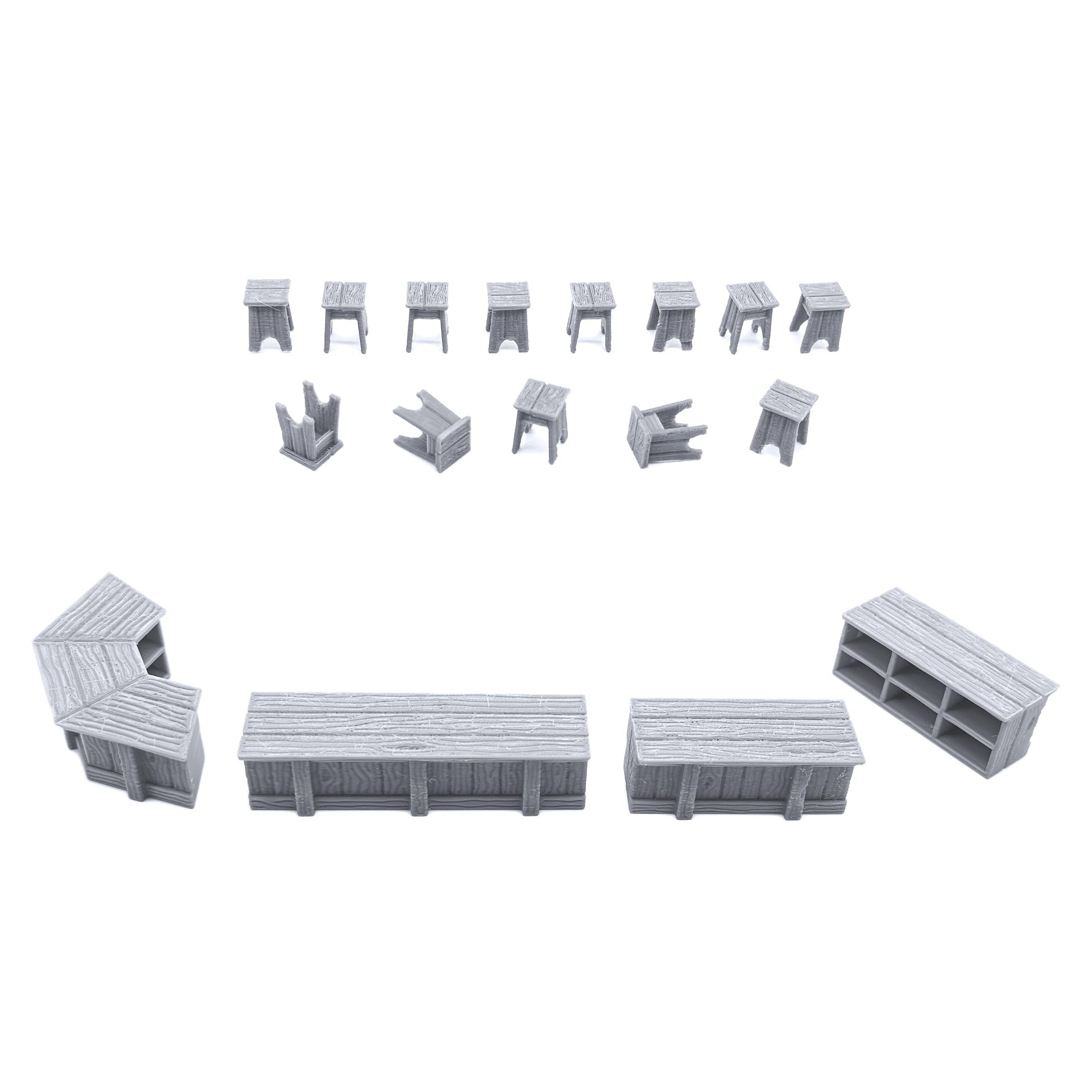 EnderToys tavern dining table with benches gives versatile setup for scenes