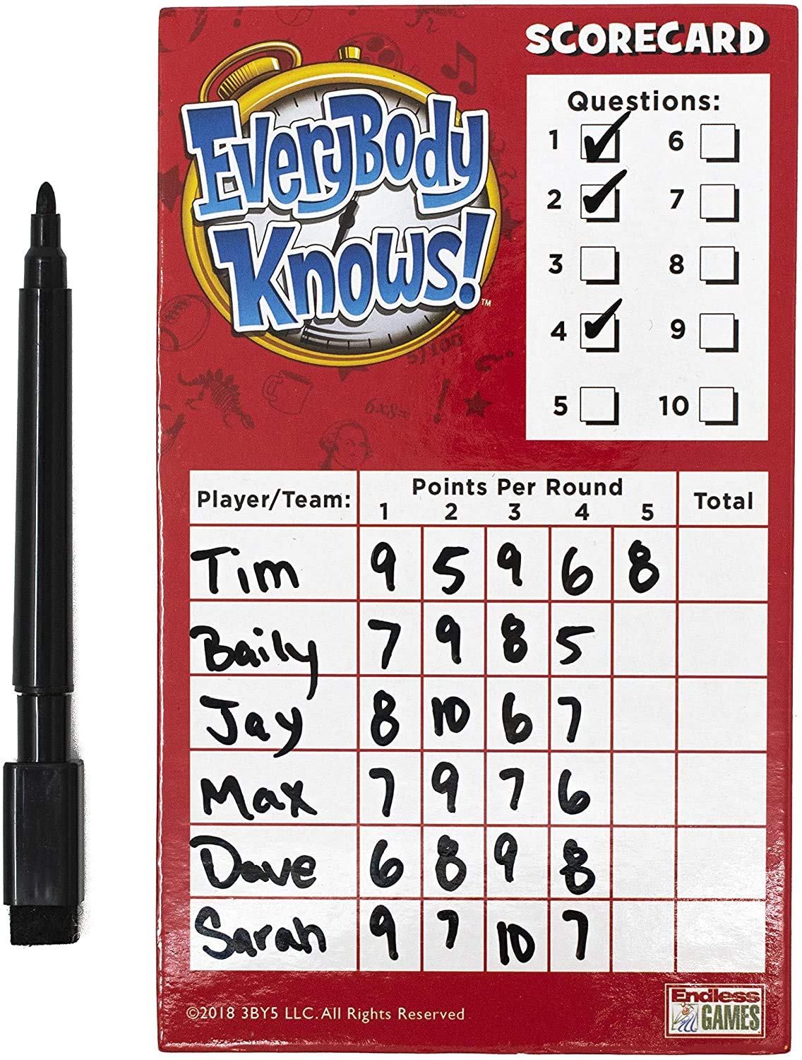 Endless Games Everybody Knows 2018 edition group playing session