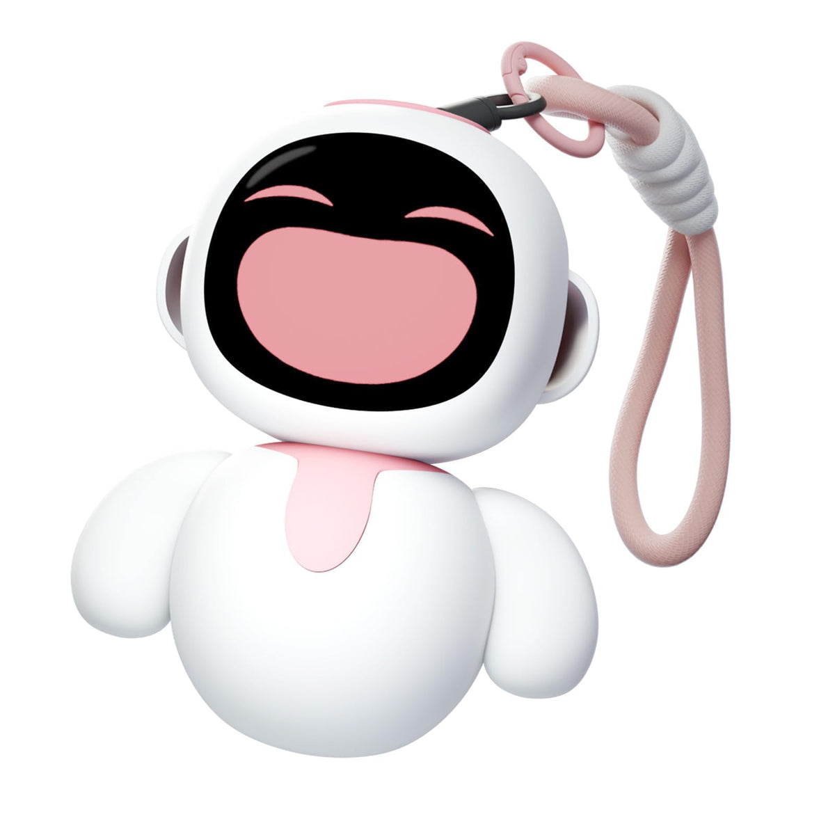 ENERGIZE LAB Eiliko coral pink clip showing a vivid LED face for expressive daily moments.