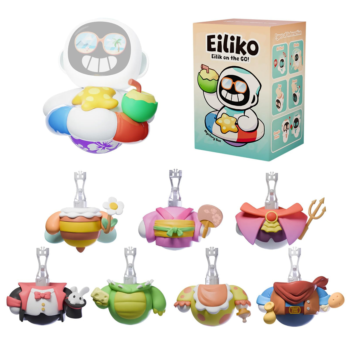 ENERGIZE LAB Eiliko mystery box featuring a themed body for instant style swap and new animations.