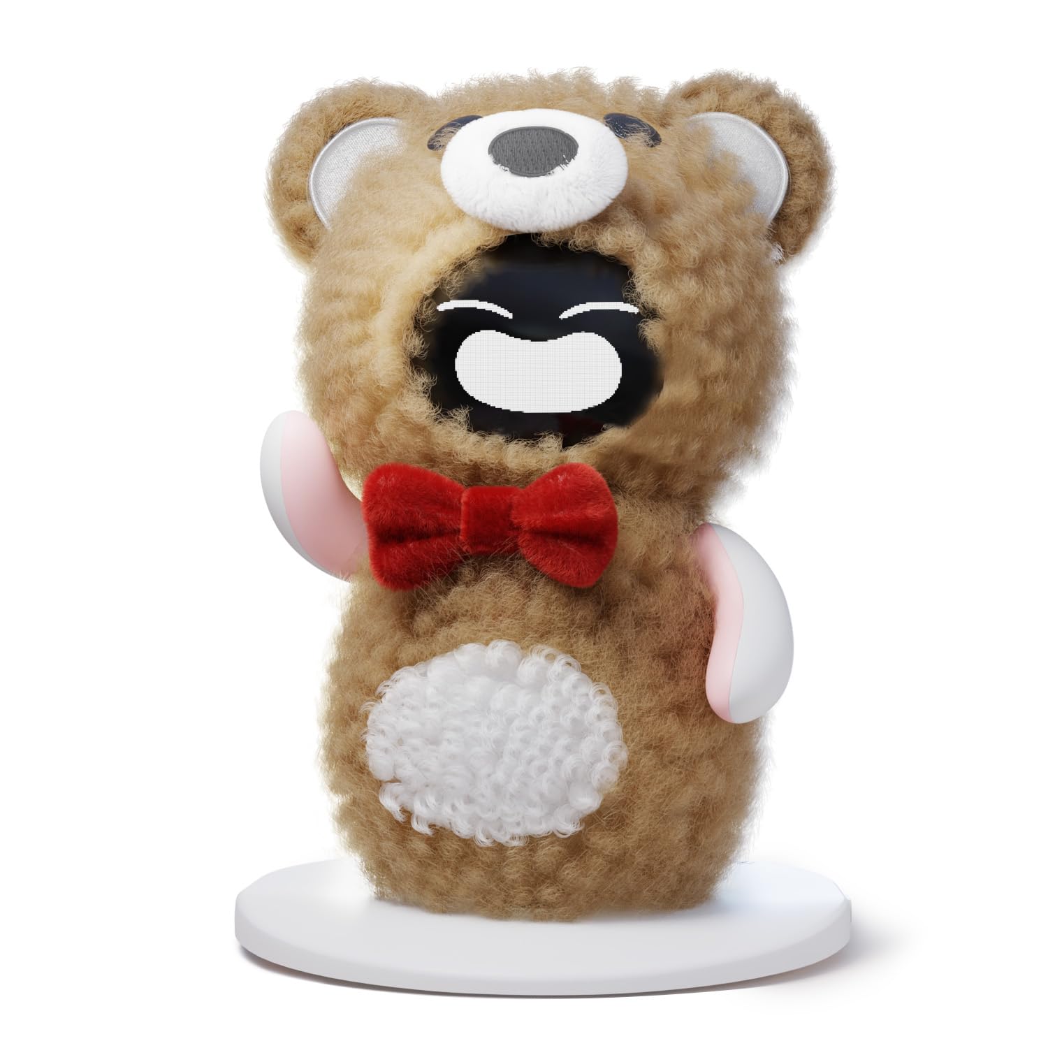Plush desktop costume for Eilik creates a cozy, comforting desk moment.