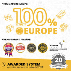 Engino durable-european-manufacture highlights quality and safety standards.