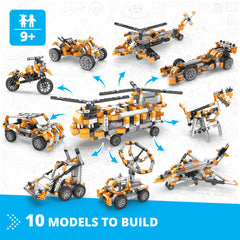 Engino Inventor rescue helicopter model demonstrating durable design for imaginative play.