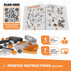 Engino 3D app guide enhances hands-on learning with interactive exploration.