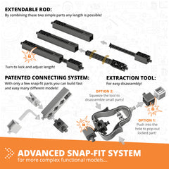 Engino education kit emphasizes STEM building and critical thinking skills.