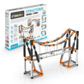Engino suspension bridge model demonstrates tension concepts for hands-on learning.