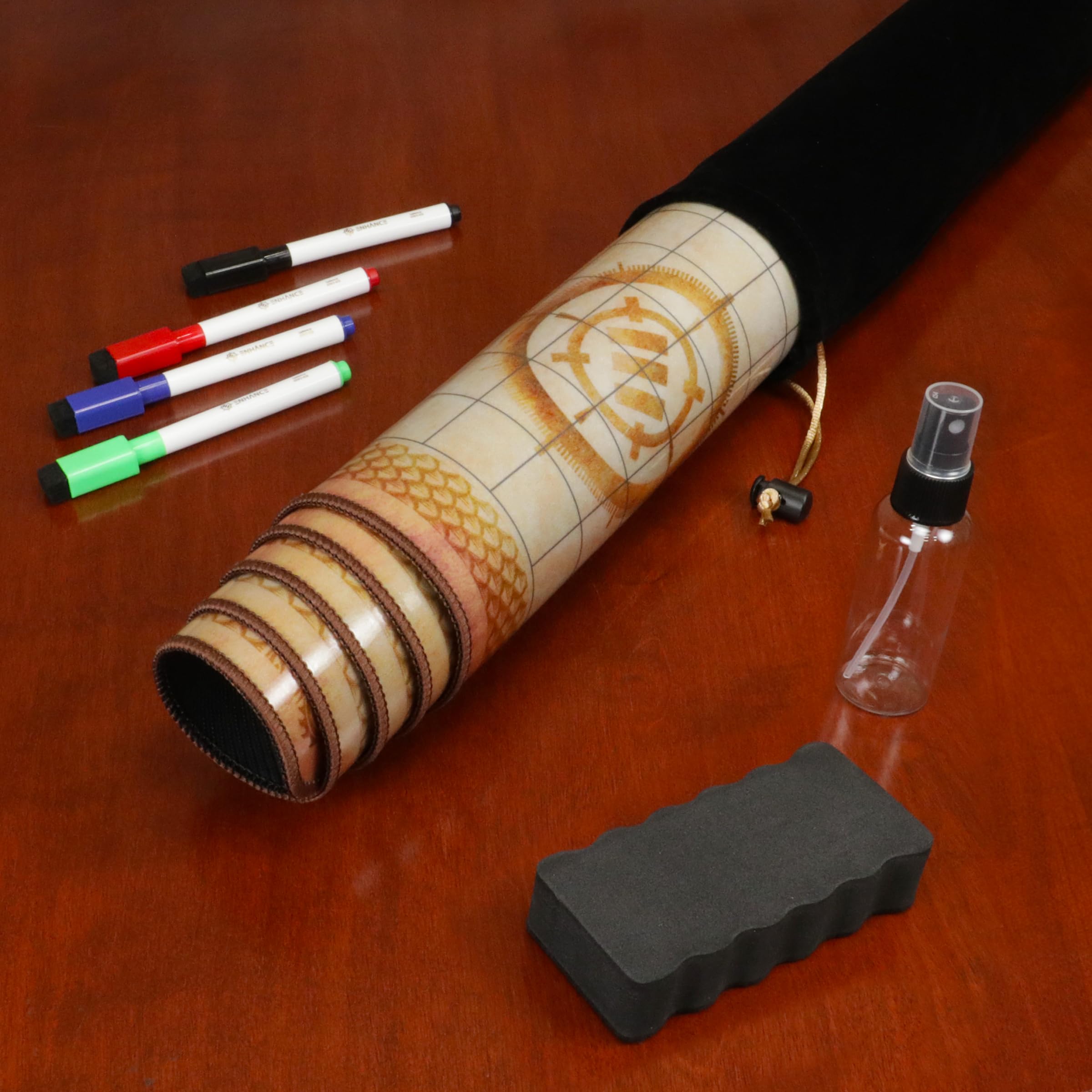 ENHANCE Battle Scroll Sleeve protects mats during travel
