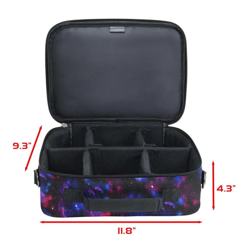ENHANCE Designer Edition Compact MTG Bag Galaxy interior dimensions help you plan setup