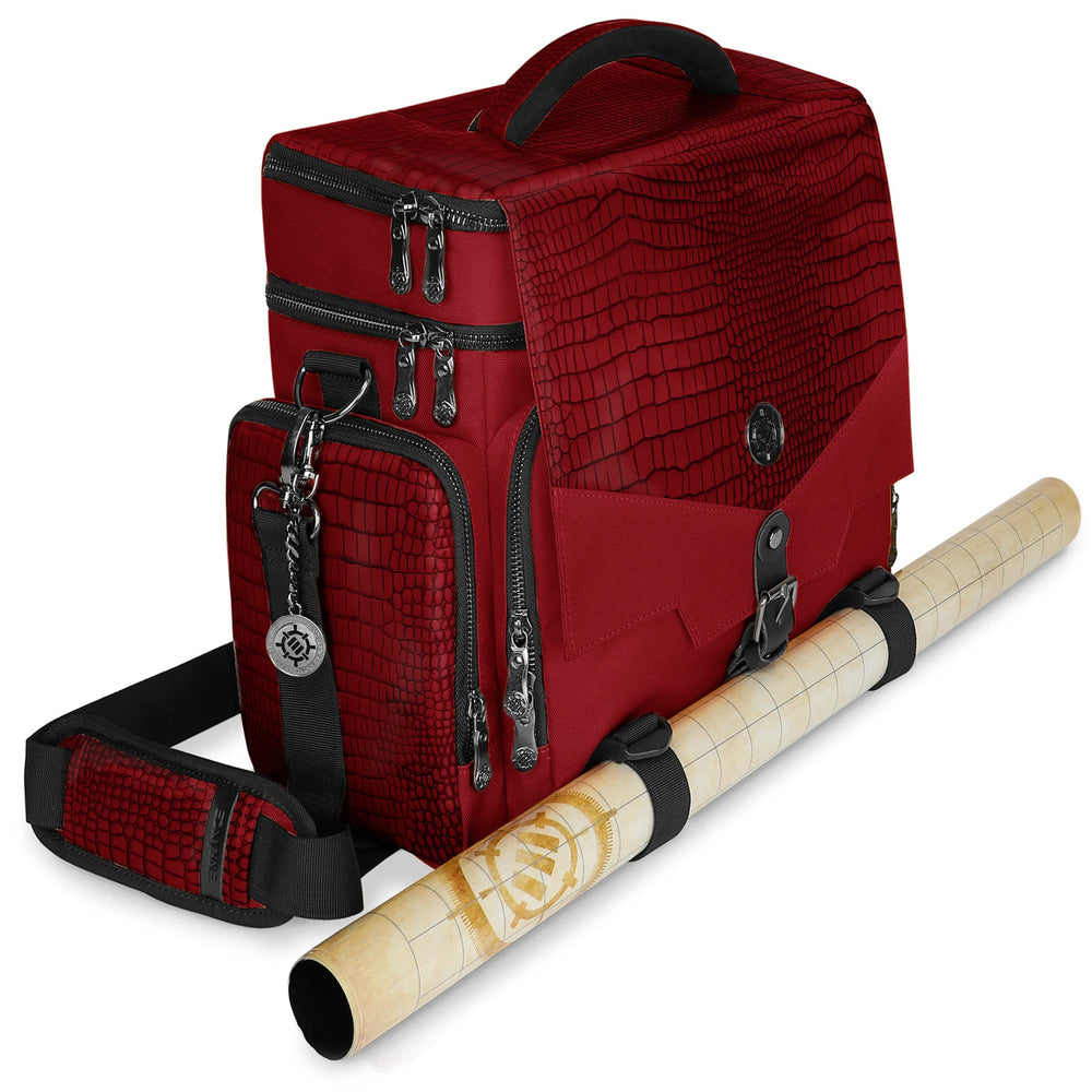 ENHANCE Dragon Hide Exterior bag showing textured dragon-scale surface for RPG gear.
