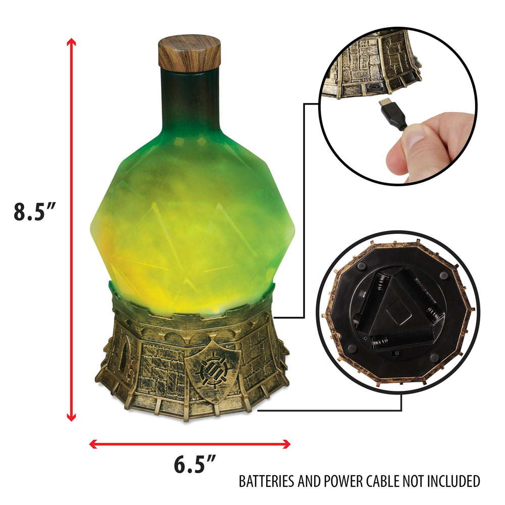 ENHANCE Sorcerer's Potion base showcases medieval castle detail elevating shelf decor
