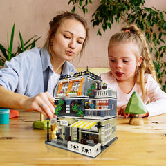 ENJBRICK Garden Hotel Building Kit instruction manual guides precise assembly and enjoyable project.