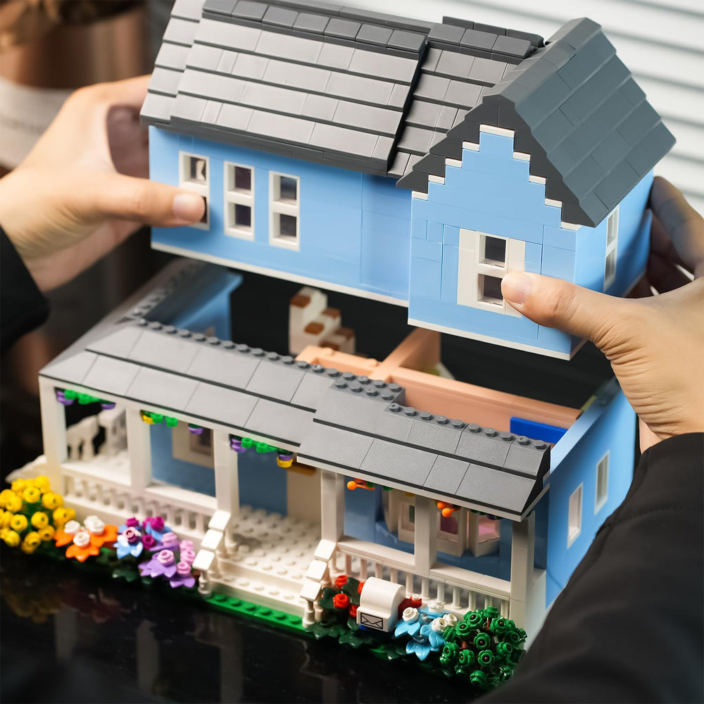 ENJBRICK Gilmore House garden detail highlights colorful flowers for storytelling