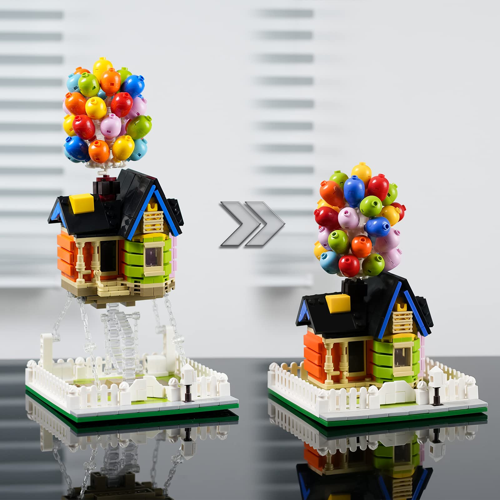 ENJBRICK Up Balloon House colorful pieces inspire creativity during family time.
