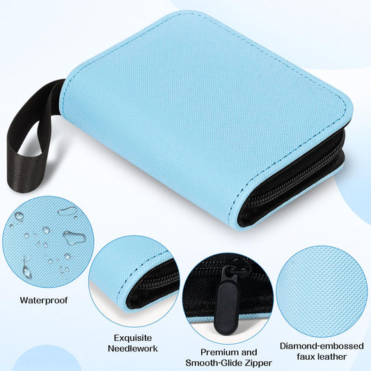 ENJOHN diamond-embossed faux leather close-up shows durable, water-resistant construction.