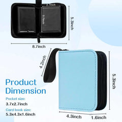 ENJOHN side-loading pockets with clear visibility of cards.