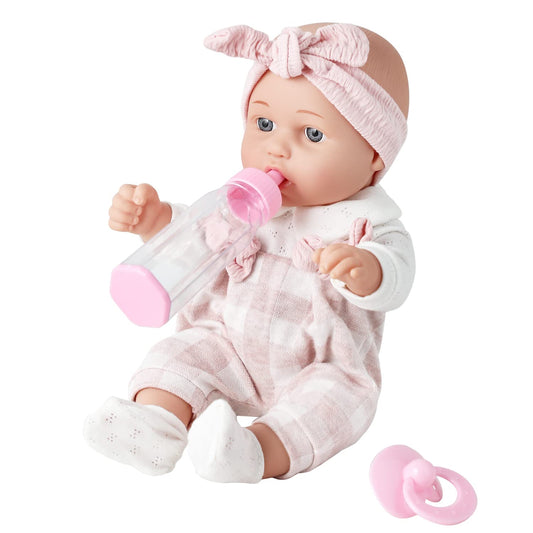Enjoyin 12-inch baby doll with pacifier for comforting pretend play.
