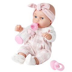 Enjoyin 12-inch baby doll with pacifier for comforting pretend play.