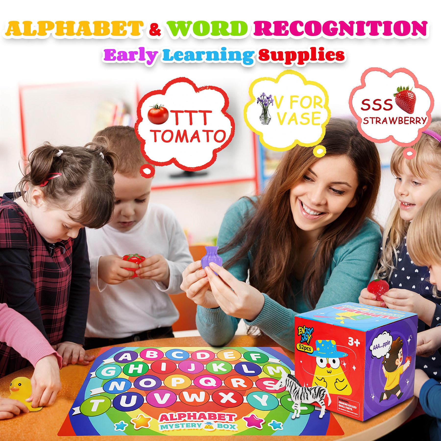 Enjoyjoy animal and fruit cards aiding vocabulary through themed classification tasks