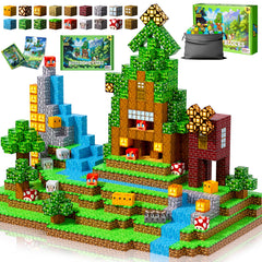 Enjoyjoy magnetic blocks building scene for creative play and fine motor skills.