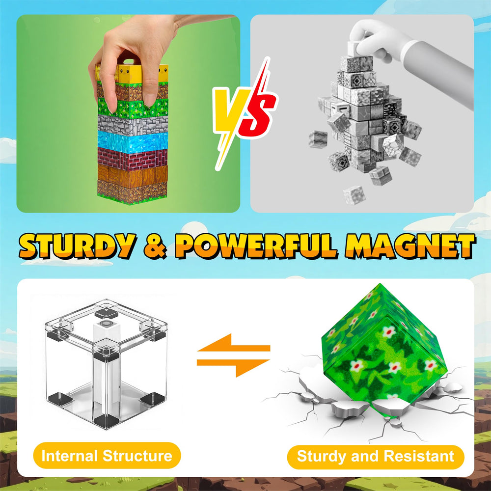 Enjoyjoy magnetic blocks family-game-night visual depicts shared play and collaborative learning.