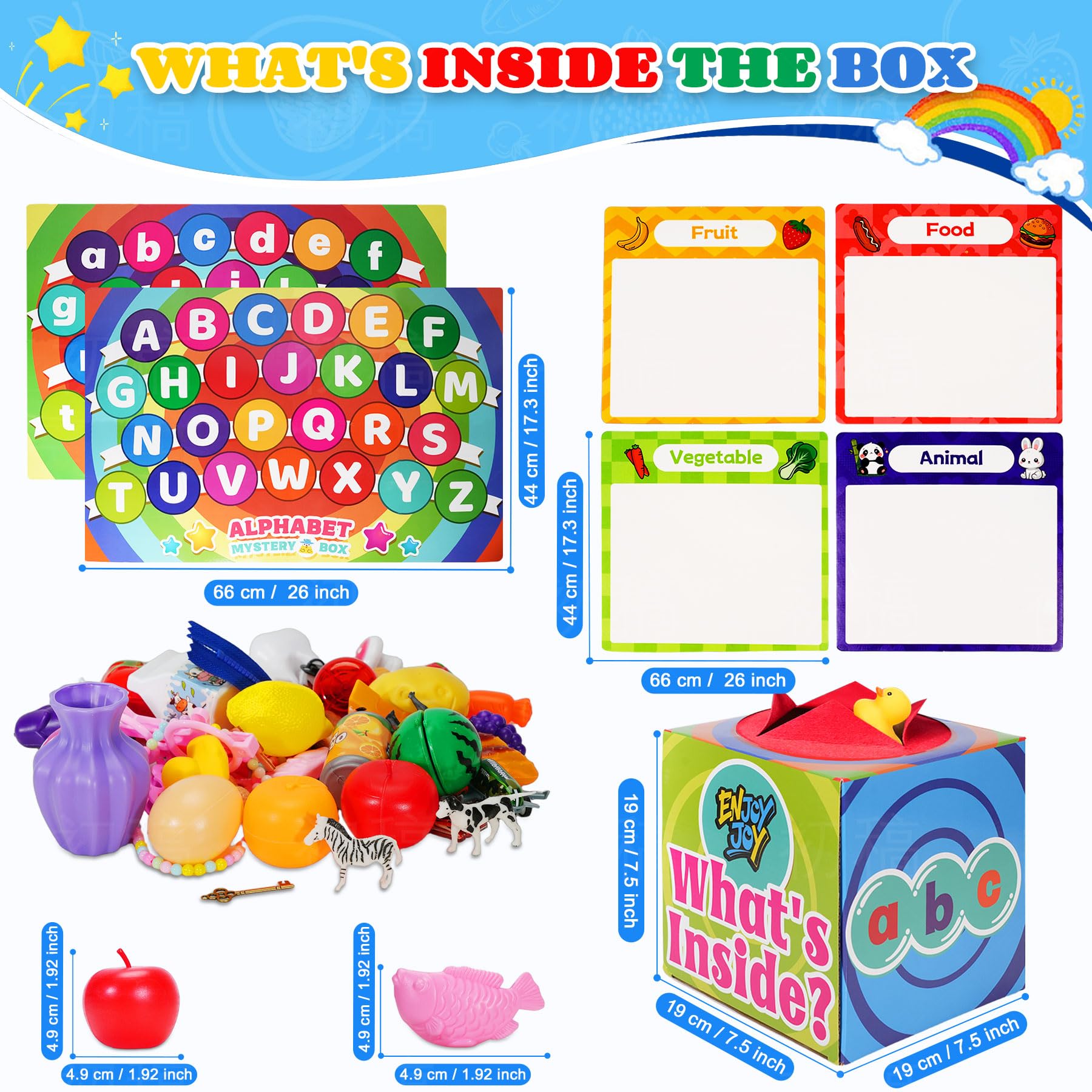 Enjoyjoy portable storage gift box keeping toys organized and ready