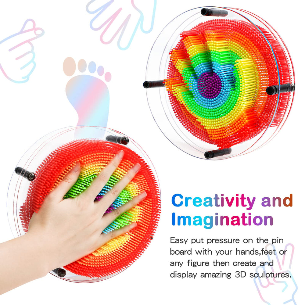 ENJSD colorful pin dots close-up highlights color recognition during play.