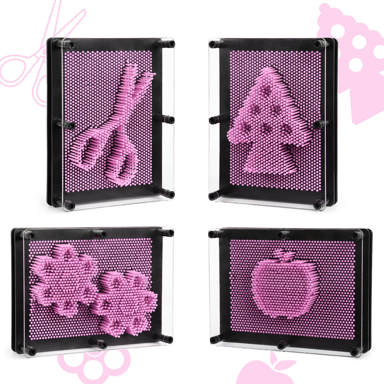 ENJSD Colorful Pin Art boosts recognition with vibrant, varied hues.