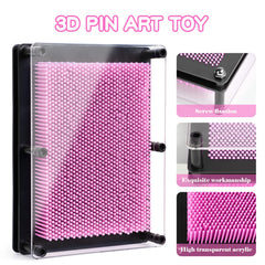 ENJSD Pin Art Toy desk decor adds color and curiosity to any space.
