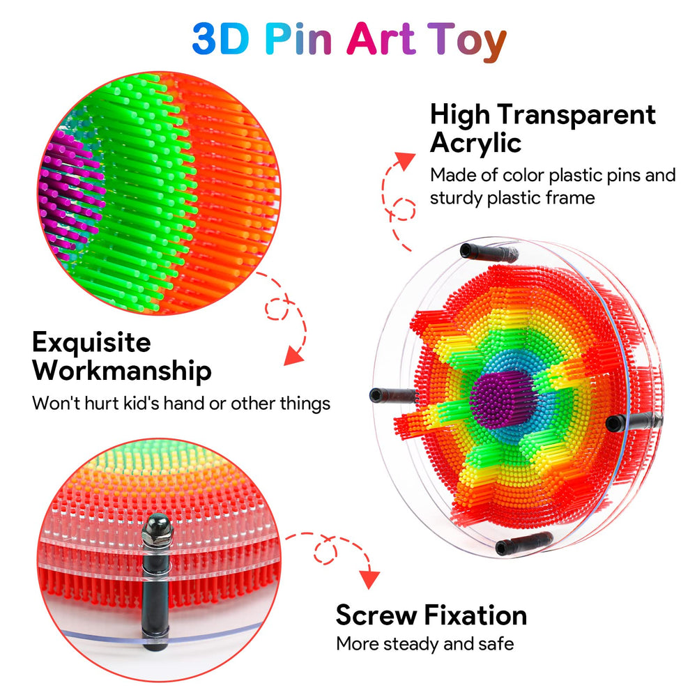 ENJSD pin art toy press object captures a silhouette for imaginative storytelling.