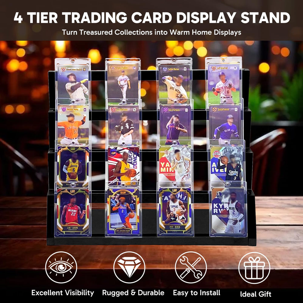 Enklogic display holding PSA/BGS graded cards without overlap