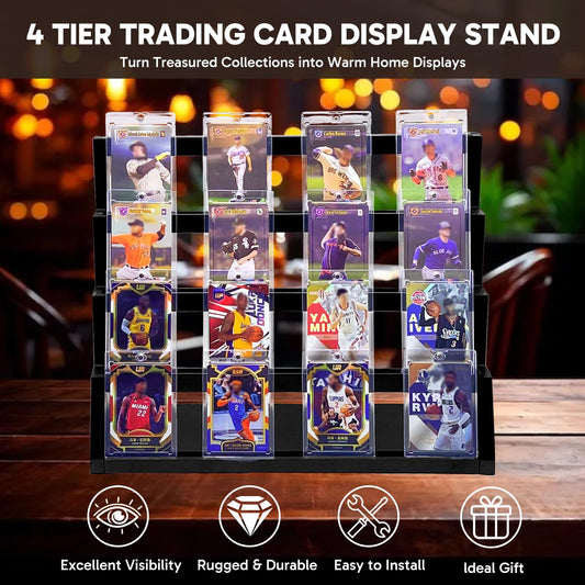 Enklogic display holding PSA/BGS graded cards without overlap