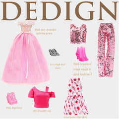 ENOCHT floral skirt and top ensemble brightens dress-up with cheerful colors and textures.