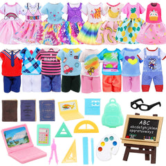 ENOCHT 6-inch dolls school set outfits for imaginative play