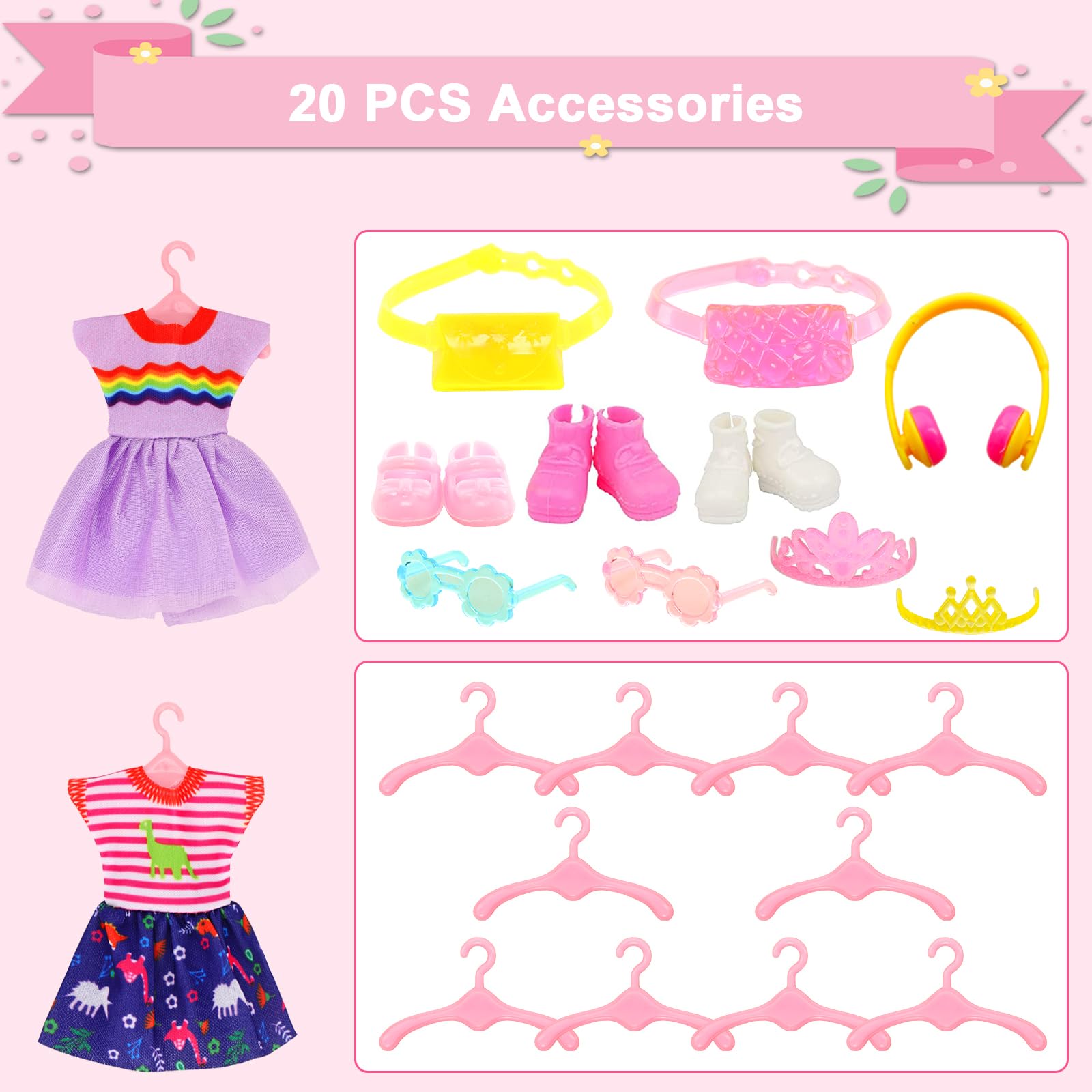 ENOCHT doll shoes pair completes outfits for stylish play
