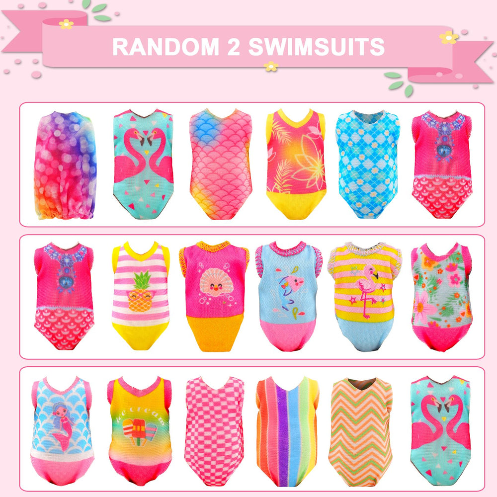 ENOCHT doll swimsuits pack ideal for bath play and storytime adventures