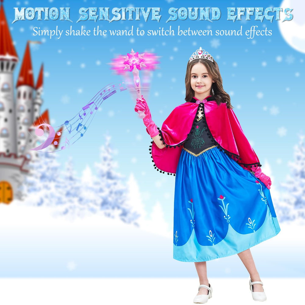 EnrichFun snowflake wand motion-sounds react to waves for engaging moments.
