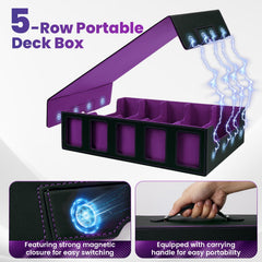 Enrichovo detachable magnetic lid secures content and serves as sorting surface.