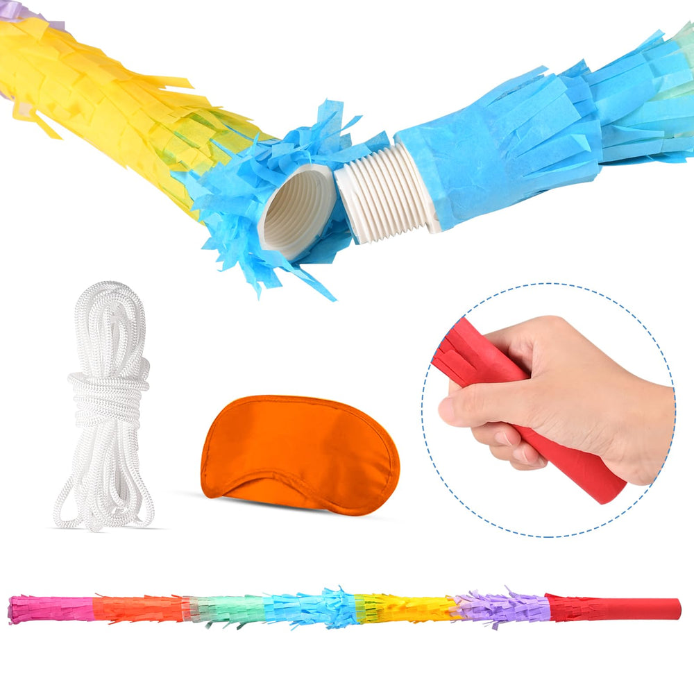 EnriQ pinata stick package with two sticks and blindfold.