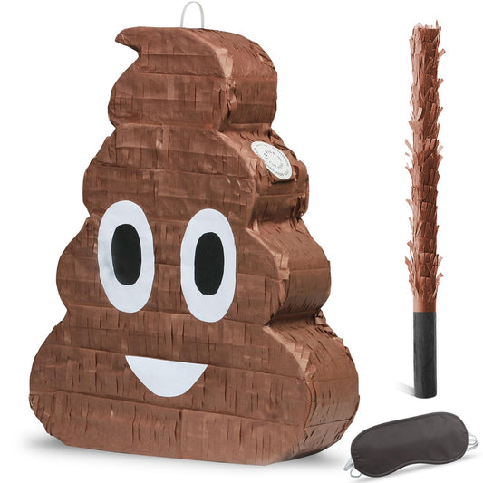 EnriQ Poop Pinata hanging for colorful fiesta decoration and kid-friendly party fun.