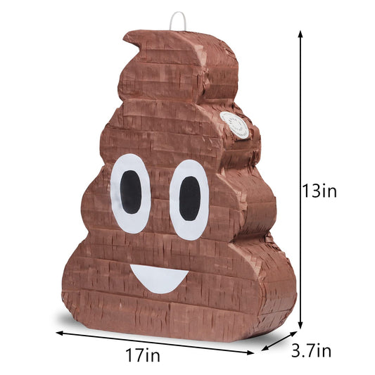 EnriQ Poop Pinata top opening for easy candy filling.