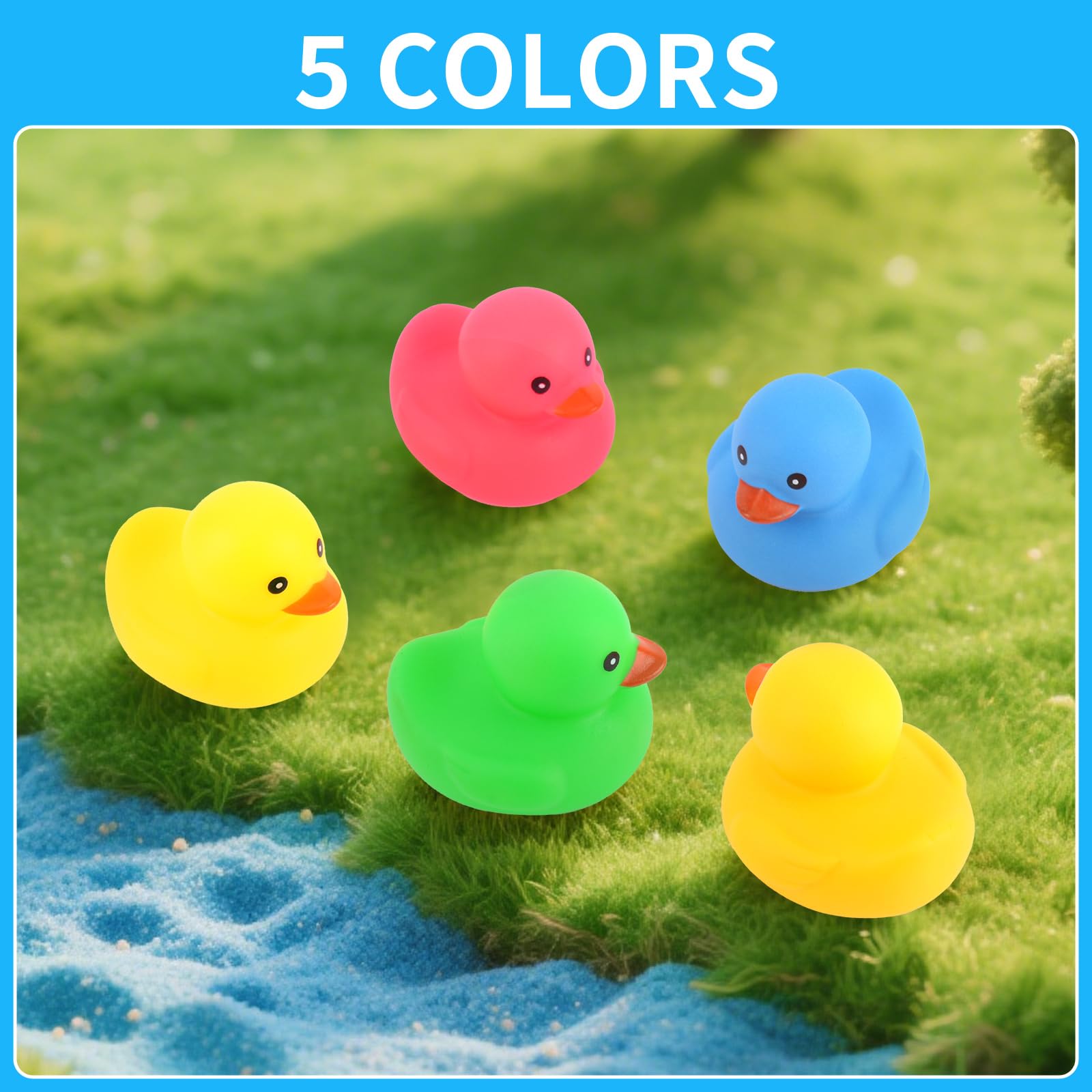 Ensbelei safe rubber ducks made from non-toxic material for little hands.
