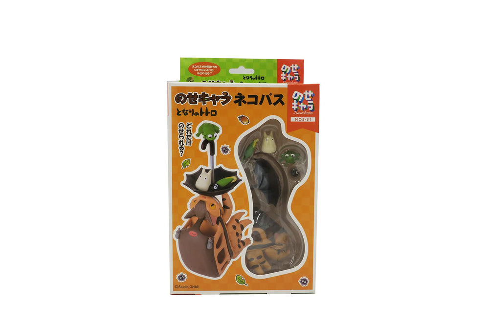 Ensky Nosechara Catbus piece featuring Bus Stop for versatile shelf arrangements