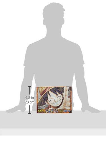 Ensky Luffy mosaic art puzzle close-up, satisfying 1000-piece challenge.