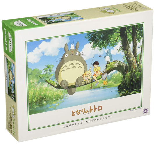 Ensky My Neighbor Totoro fishing on tree puzzle image — ideal family puzzle night with vibrant forest imagery