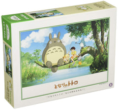 Ensky My Neighbor Totoro fishing on tree puzzle image — ideal family puzzle night with vibrant forest imagery
