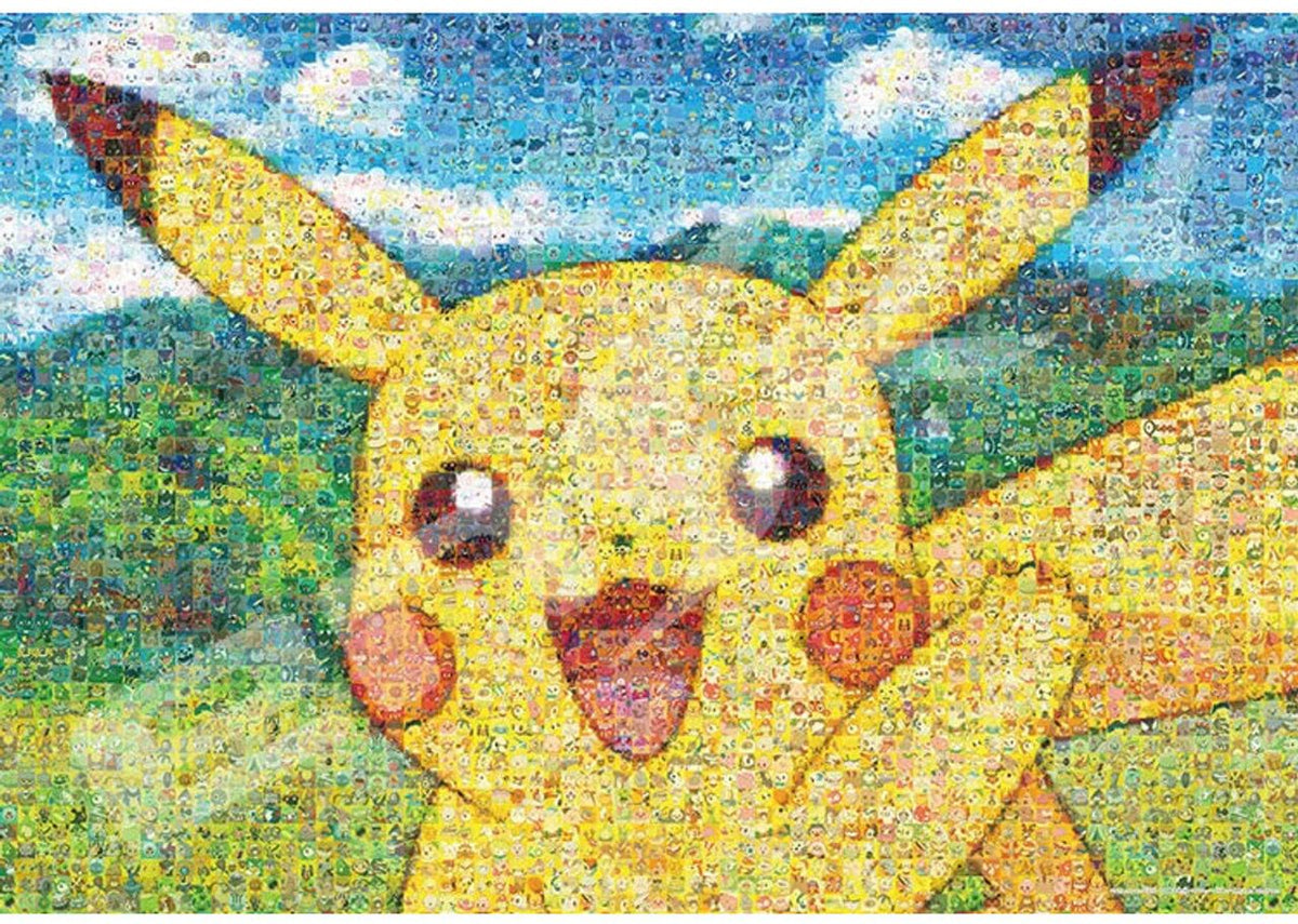 ensky Pikachu mosaic puzzle box showing vibrant artwork for puzzle lovers