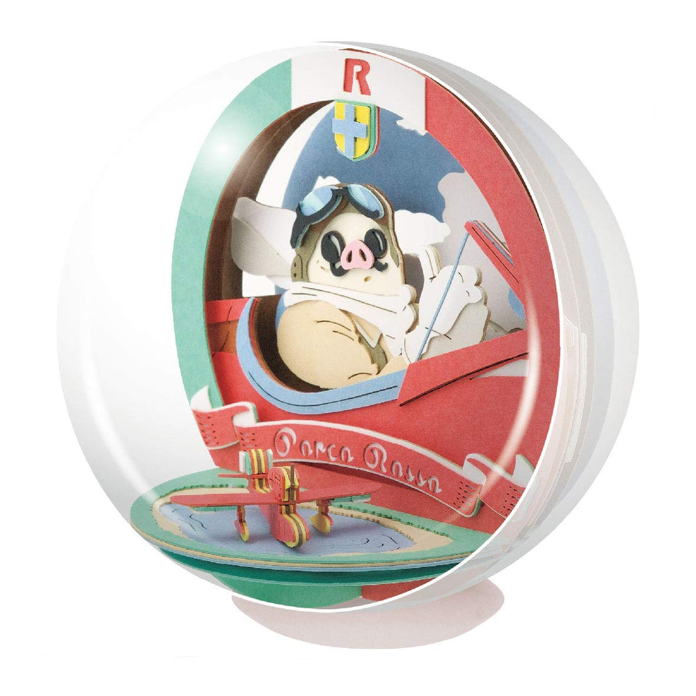 Ensky Porco Rosso display orb and ball ready to protect and showcase the craft.