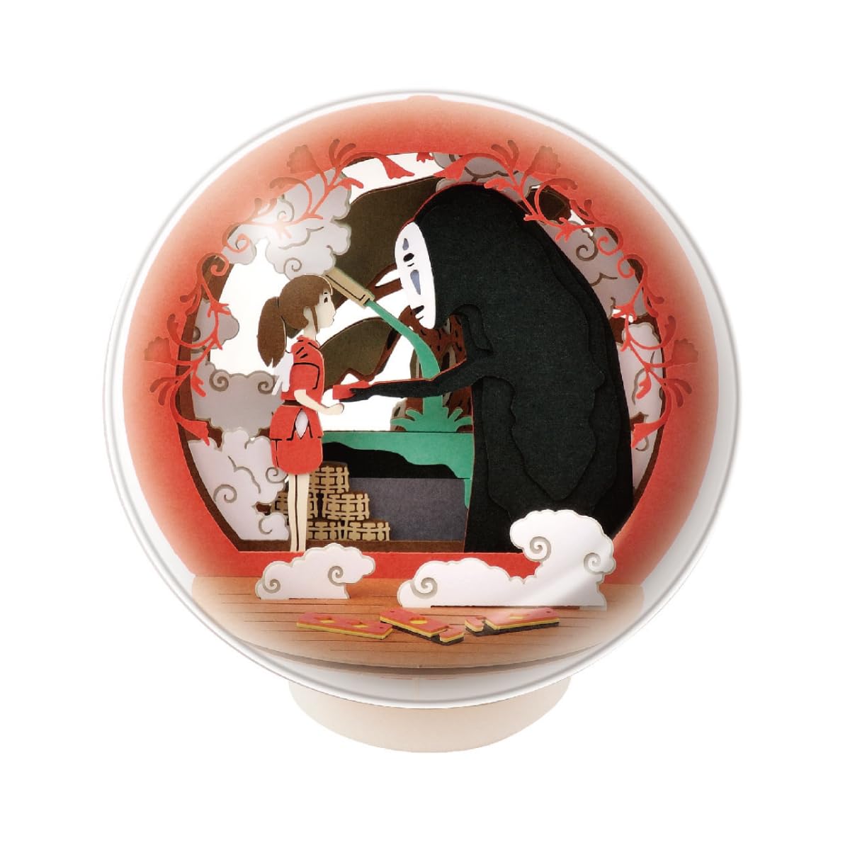 Ensky Spirited Away Paper Theater Ball display orb showcases a 3D scene
