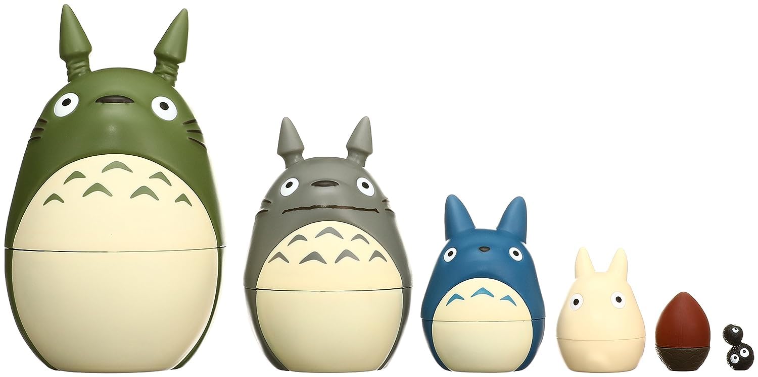 Ensky Totoro nesting dolls packaging shows official license label for collectors